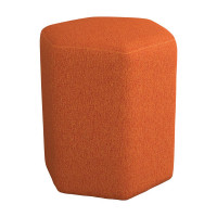 Coaster Furniture 918516 Hexagonal Upholstered Stool Orange